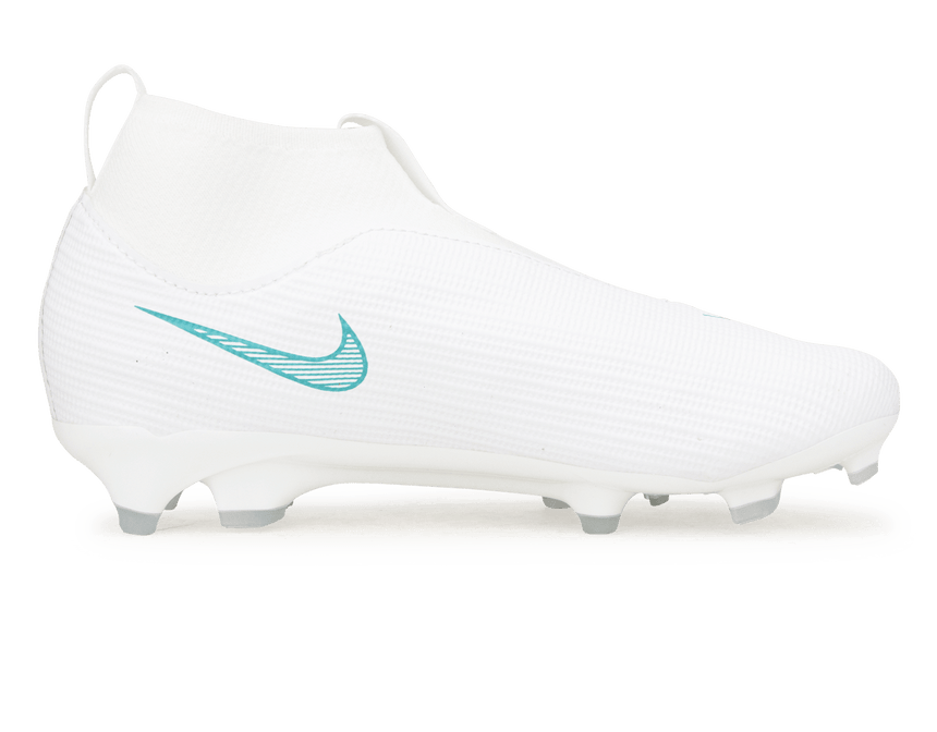 Nike Kids Zoom Mercurial Superfly 11 Academy FG/MG White/Dusty Cactus Side