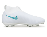 Nike Kids Zoom Mercurial Superfly 11 Academy FG/MG White/Dusty Cactus Side