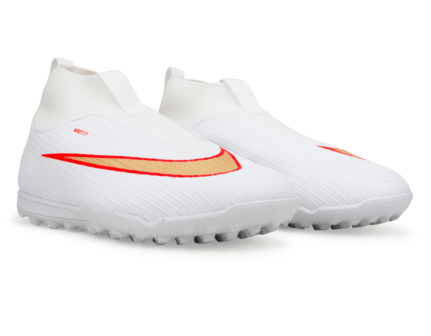 Nike Kids Zoom Mercurial Superfly 11 Academy TF White/Bright Crimson Pair