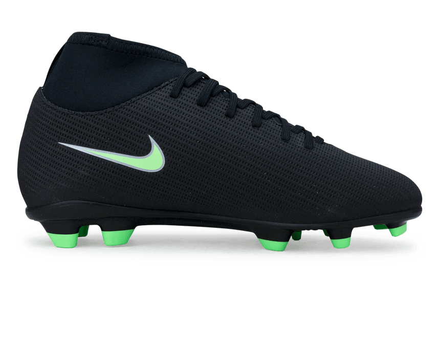 Nike Kids Zoom Mercurial Superfly 11 Club FG/MG Black/Illusion Green Side