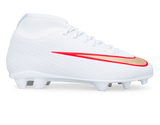 Nike Kids Zoom Mercurial Superfly 11 Club FG/MG White/Bright Crimson