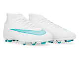 Nike Kids Zoom Mercurial Superfly 11 Club FG/MG White/Dusty Cactus Pair