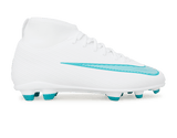 Nike Kids Zoom Mercurial Superfly 11 Club FG/MG White/Dusty Cactus