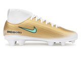 Nike Kids Zoom Mercurial Superfly 11 Club Kylian Mbappe FG/MG Metallic Gold Side