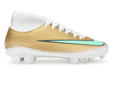 Nike Kids Zoom Mercurial Superfly 11 Club Kylian Mbappe FG/MG Metallic Gold