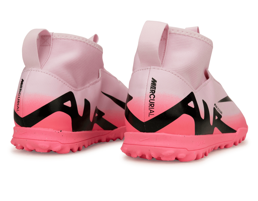Nike Kids Zoom Mercurial Superfly 9 Academy TF Pink Foam/Black Rear