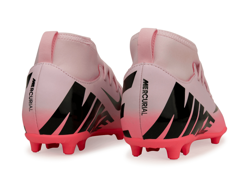 Nike Kids Zoom Mercurial Superfly 9 Club FG/MG Pink Foam/Black Rear