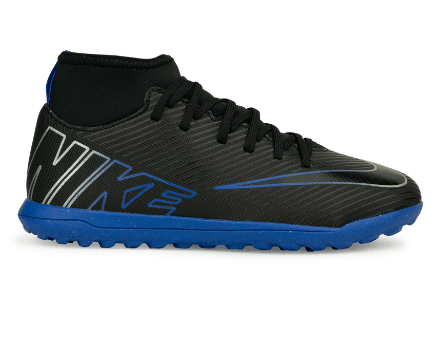 Nike Kids Zoom Mercurial Superfly 9 Club TF Black/Blue