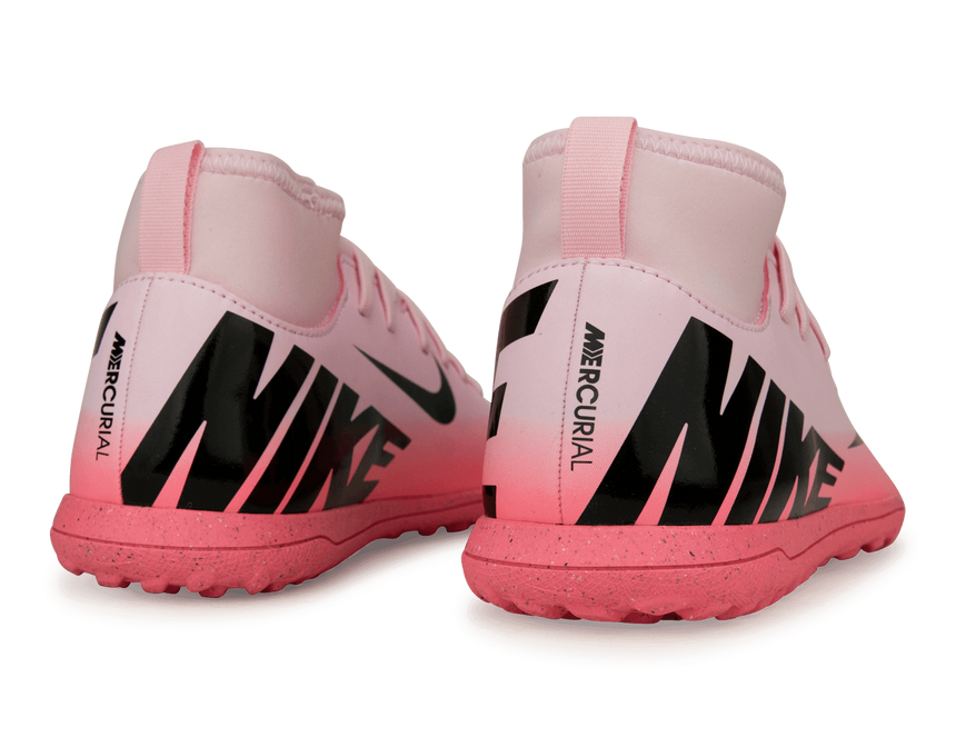 Nike Kids Zoom Mercurial Superfly 9 Club TF Pink Foam/Black Rear