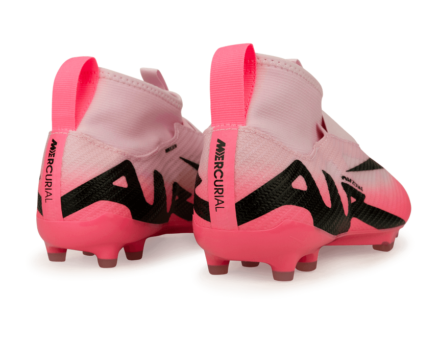 Nike Kids Zoom Mercurial Superfly 9 Pro FG Pink Foam/Black Rear