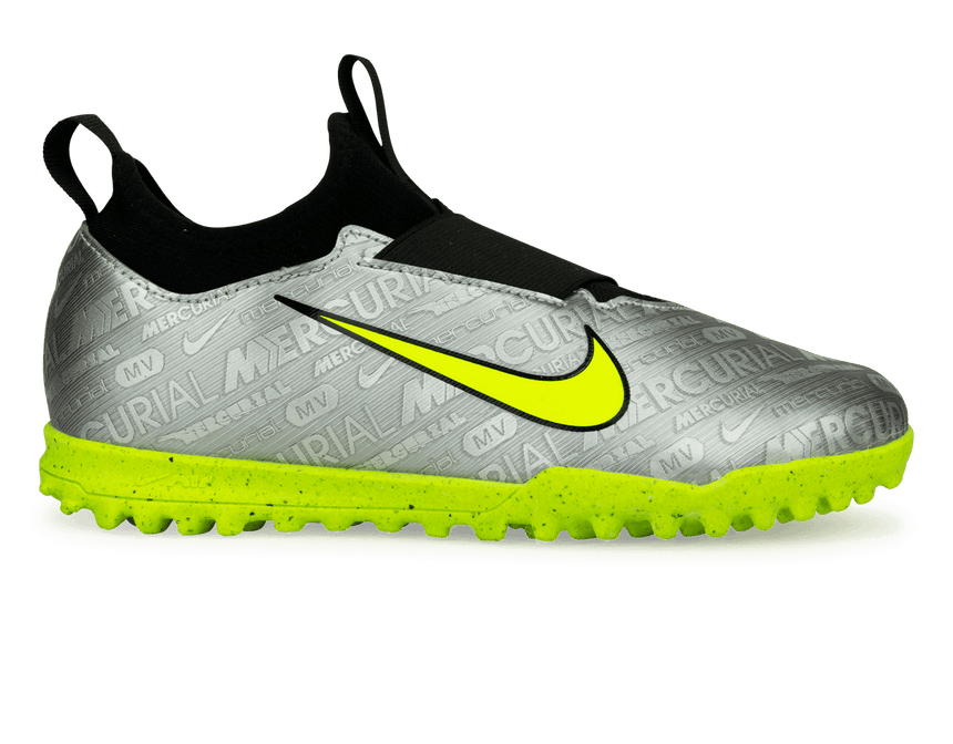 Nike Kids Zoom Mercurial Vapor 15 Academy XXV TF Silver/Volt