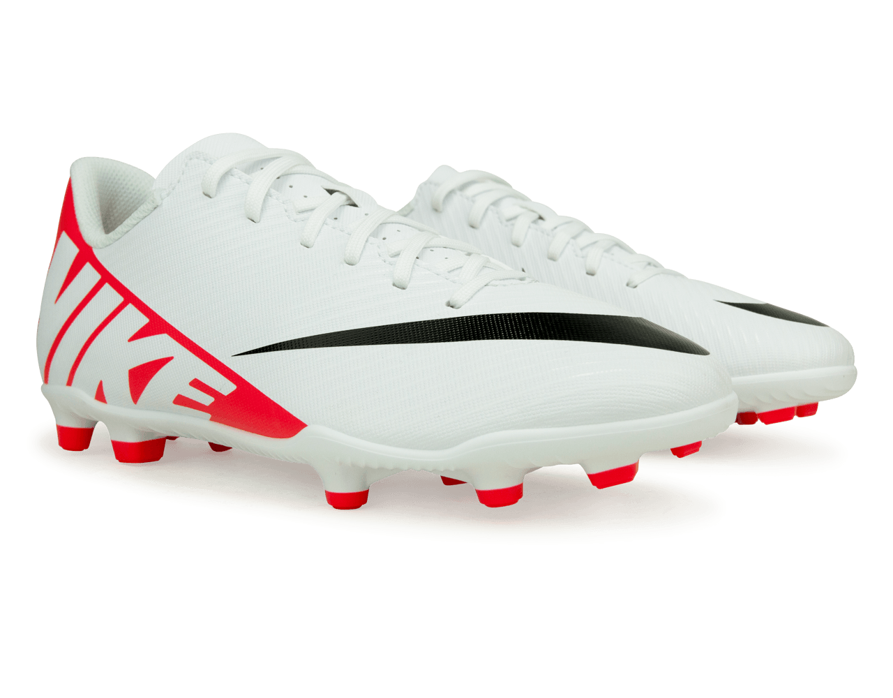 Nike Kids Zoom Mercurial Vapor 15 Club FG MG White Red Azteca Soccer