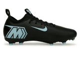 Nike Kids Zoom Mercurial Vapor 16 Academy FG/MG Black/Ice Blue Side