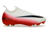 Nike Kids Zoom Mercurial Vapor 16 Academy LV8 FG/MG Red/Obsidian