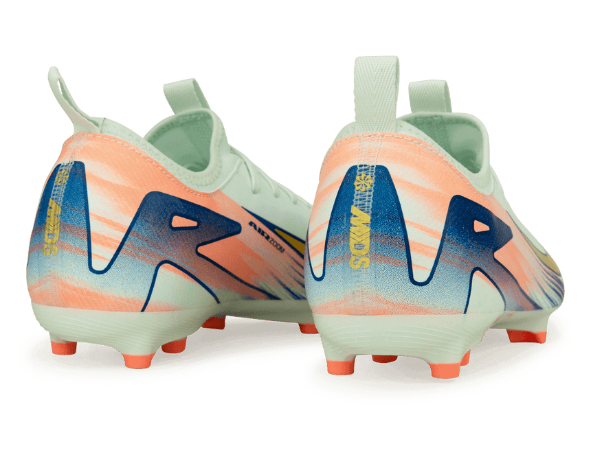 Nike Kids Zoom Mercurial Vapor 16 Academy MDS 009 FG/MG Barely Green/Metallic Gold Rear