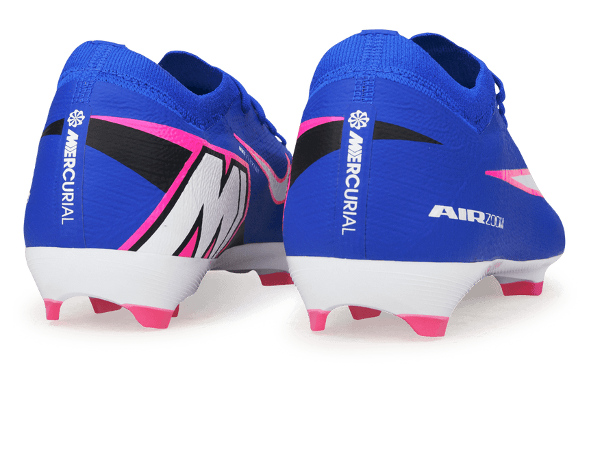 Nike Kid's Zoom Mercurial Vapor 16 Pro FG Racer Blue/White Rear