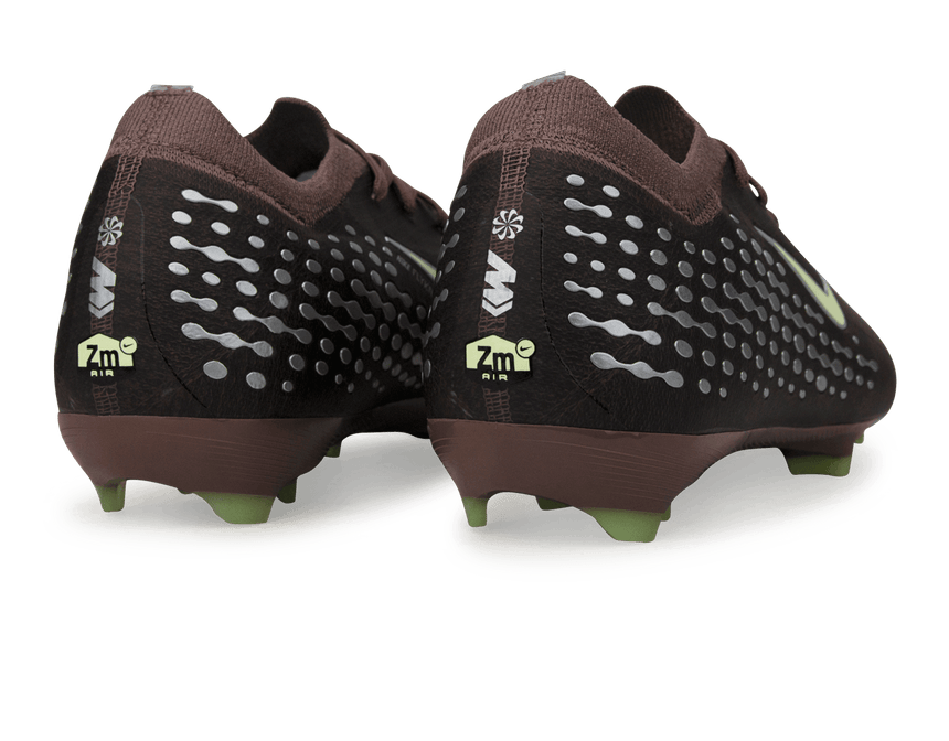 Nike Kid's Zoom Mercurial Vapor 16 Pro 'Kylian Mbappe' FG Plum Eclipse/Metallic Silver REar