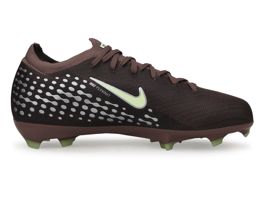 Nike Kid's Zoom Mercurial Vapor 16 Pro 'Kylian Mbappe' FG Plum Eclipse/Metallic Silver Side