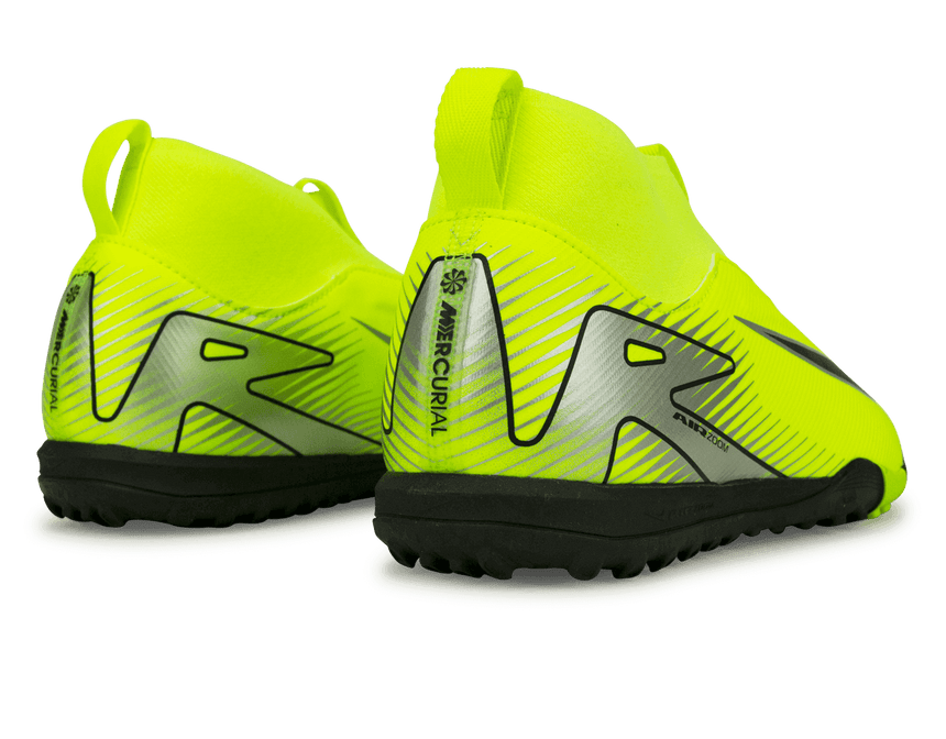 Nike Kids Zoom Mercurial Superfly 10 Academy TF Volt/Black Rear