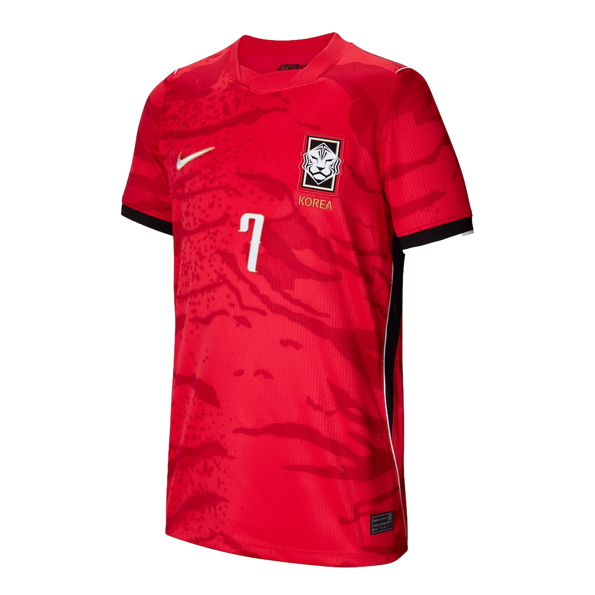 Nike Korea Kid's Home Stadium 2026 Jersey w/ Son Heung-min #7 Red