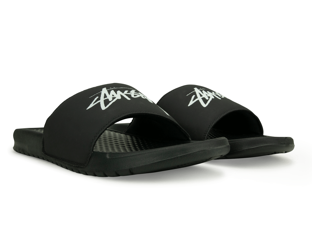 Nike Men's Benassi Stussy Sandal Black/White – Azteca Soccer