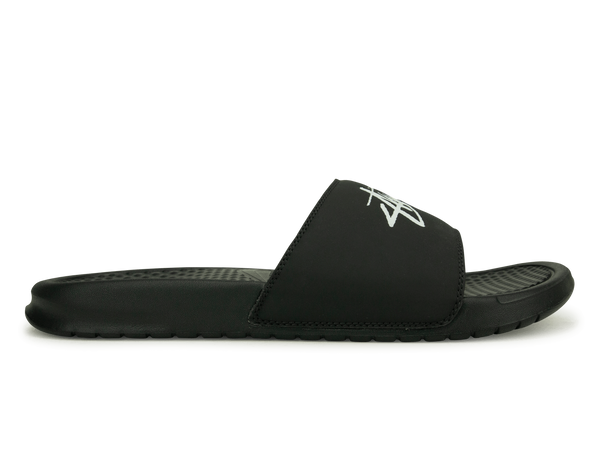 Nike Men's Benassi Stussy Sandal Black/White