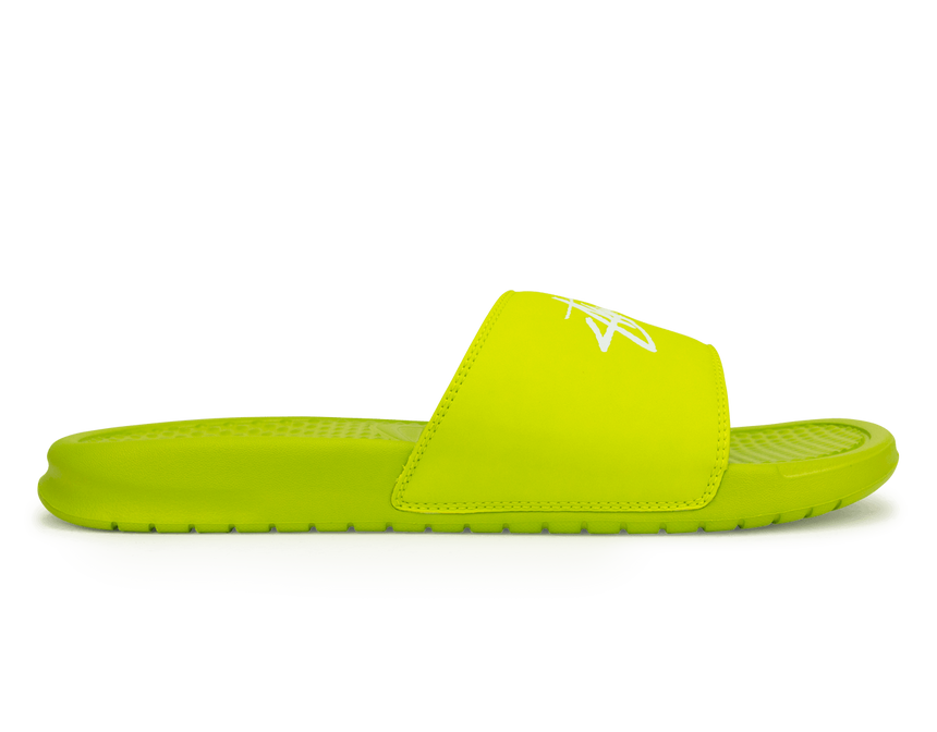 Nike Men's Benassi Stussy Sandal Green/White – Azteca Soccer Nike Men's Benassi Stussy Sandal Green/White – Azteca Soccer