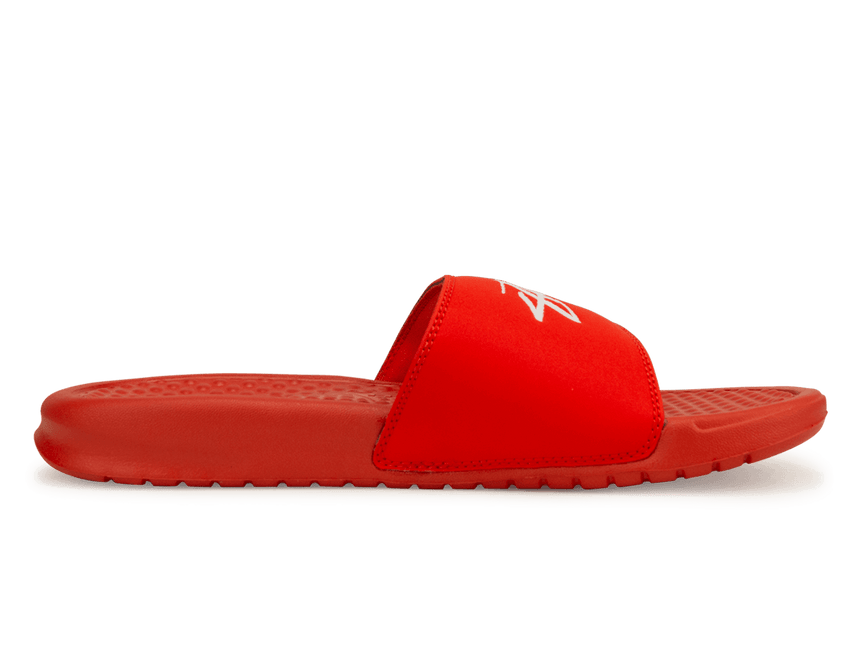 Nike Men's Benassi Stussy Sandal Red/White Side