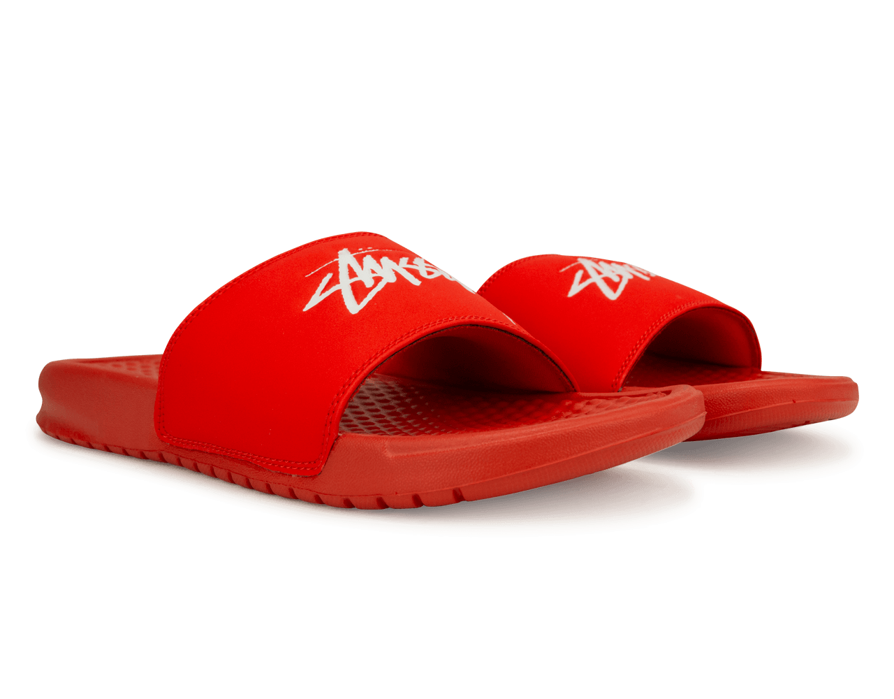 Nike Men's Benassi Stussy Sandal Red/White Together