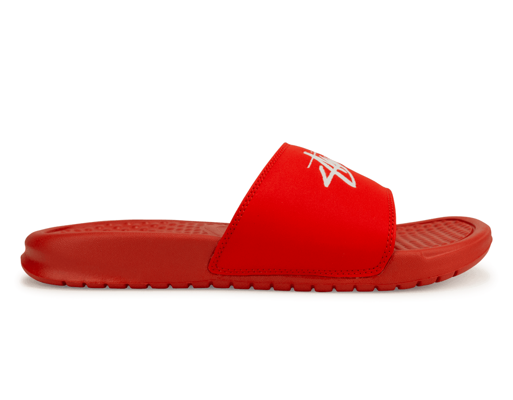 Nike Men's Benassi Stussy Sandal Red/White
