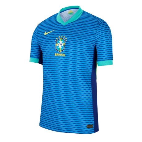 Nike Men's Brazil 2024/25 Authentic Away Jersey Soar/LT Retro/Yellow Front