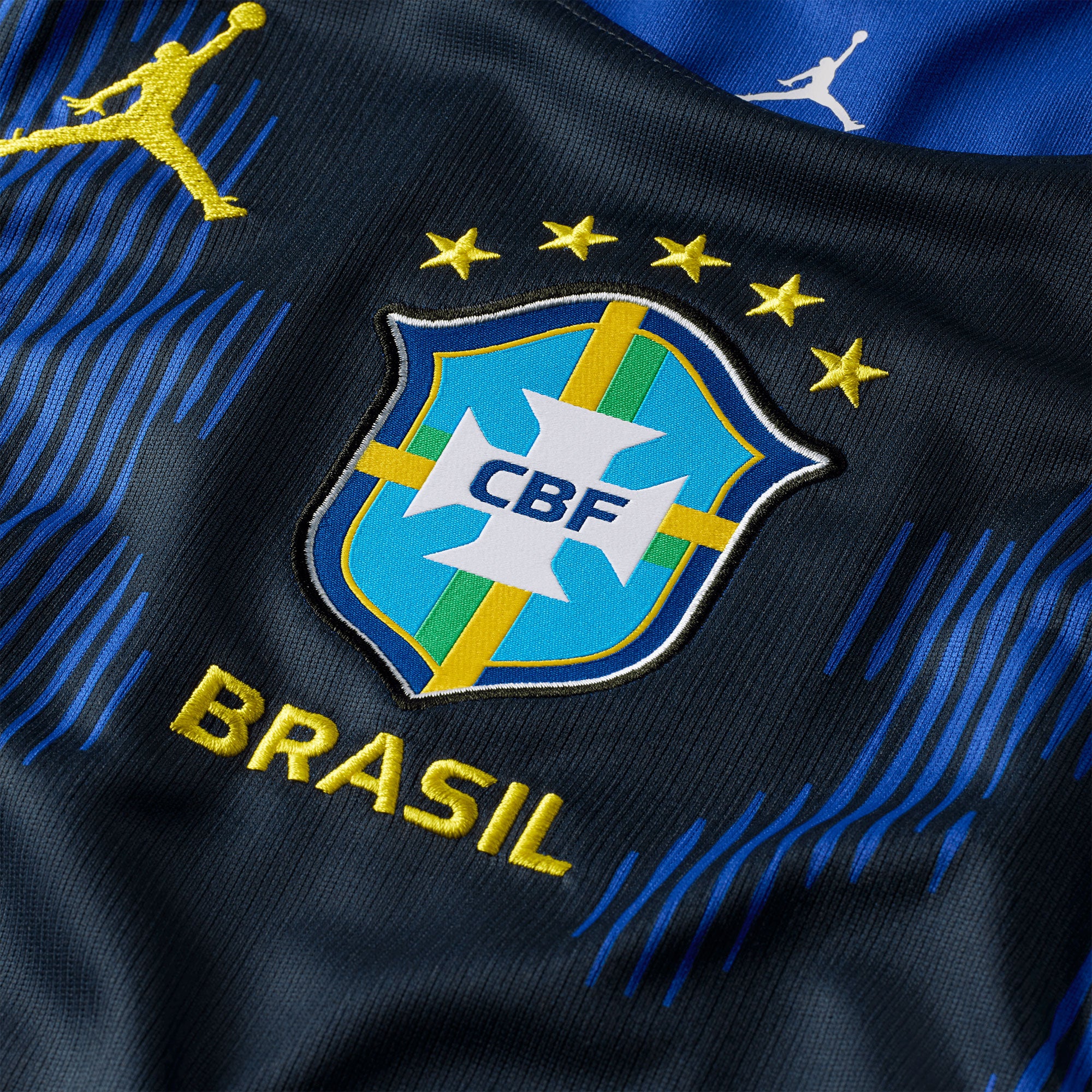 Jordan Brazil Men's Away Stadium Soccer Jersey World Cup 2026
