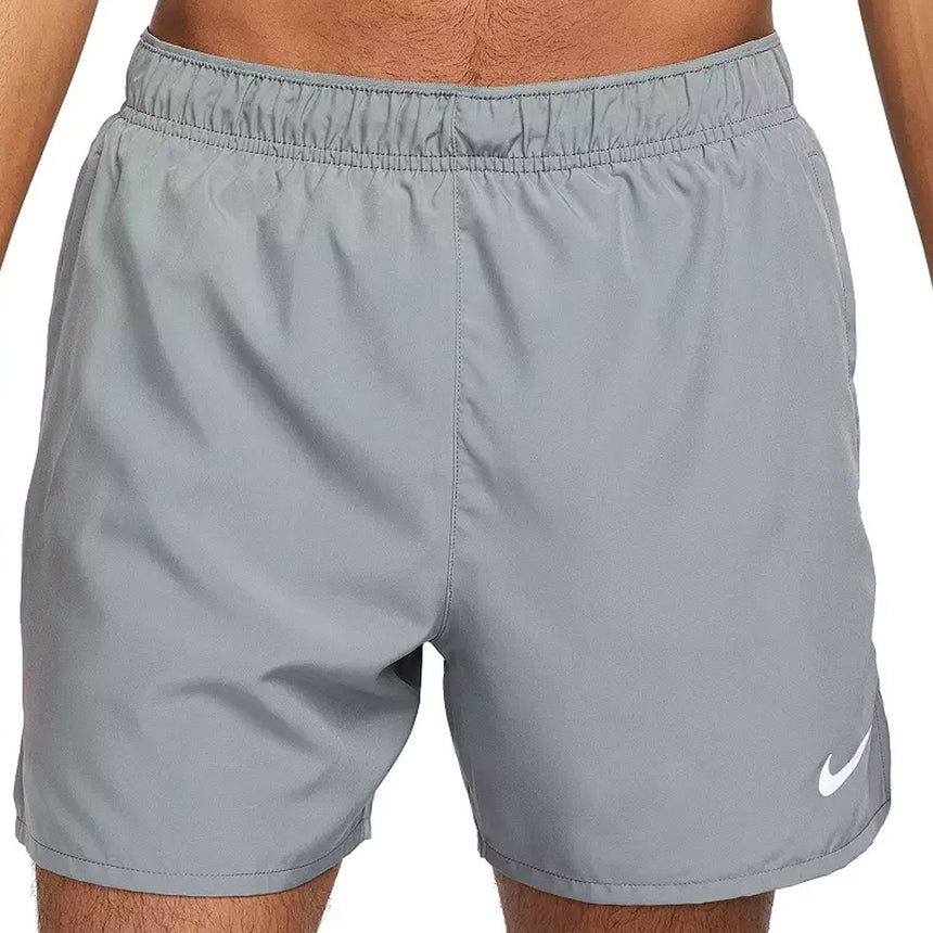 Nike Men's Challenger Dri-Fit 5" Brief-Lined Running Shorts Grey/White Front