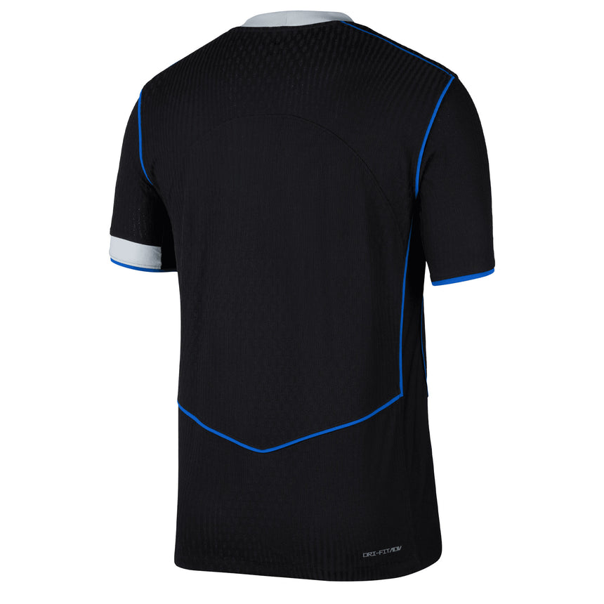 Nike Men's Chelsea 2025/26 Authentic Third Jersey Black/Silver/Blue Back