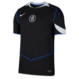 Nike Men's Chelsea 2025/26 Authentic Third Jersey Black/Silver/Blue Front