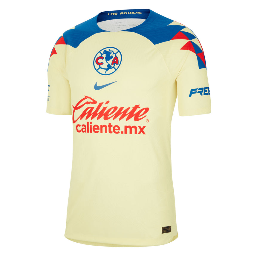 Nike Men's Club America 2023/24 Dri-FIT ADV Home Jersey Yellow/Blue Front