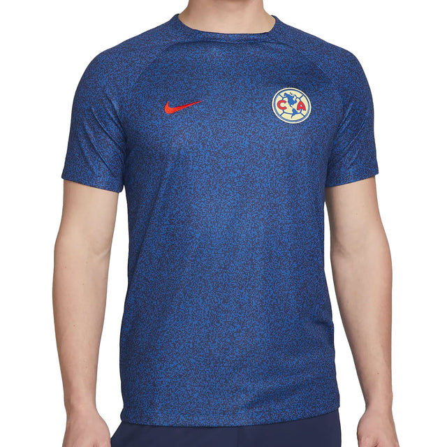 Nike Men's Club America 2023/24 Pre-Match Jersey Blue/Red Front