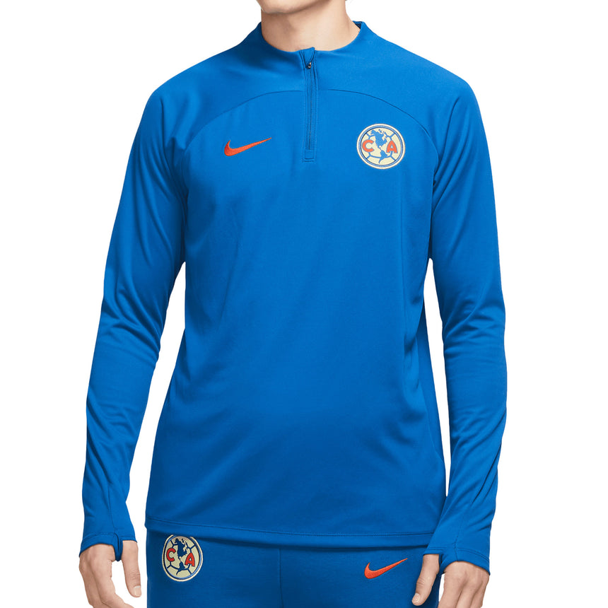 Nike Men's Club America 2023/24 Strike Drill Top Royal Blue/Yellow Front