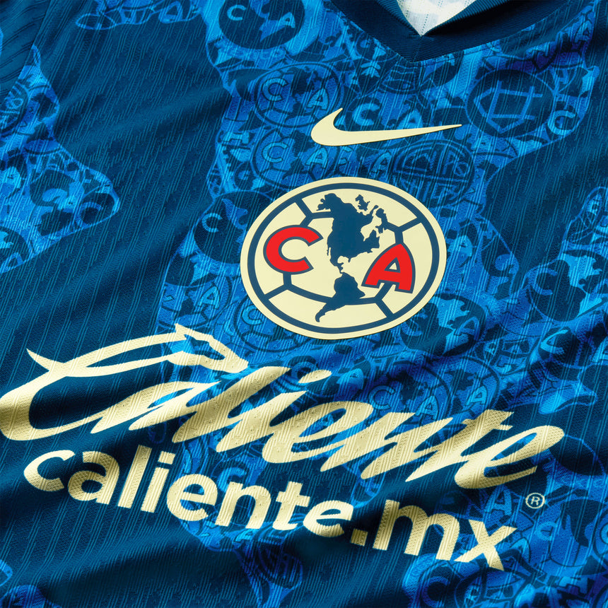 Nike Men's Club America 2024/25 Dri-FIT ADV Away Jersey Blue/Lemon Chiffon Crest