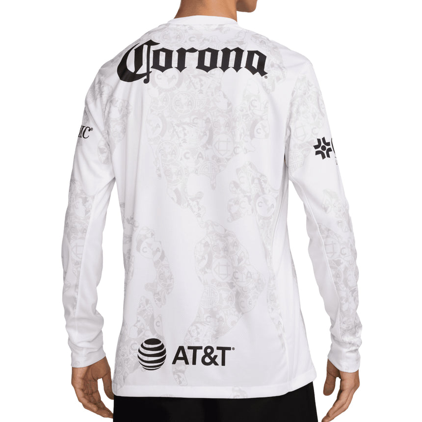 Nike Men's Club America 2024/25 Goalkeeper Jersey White/Black Back