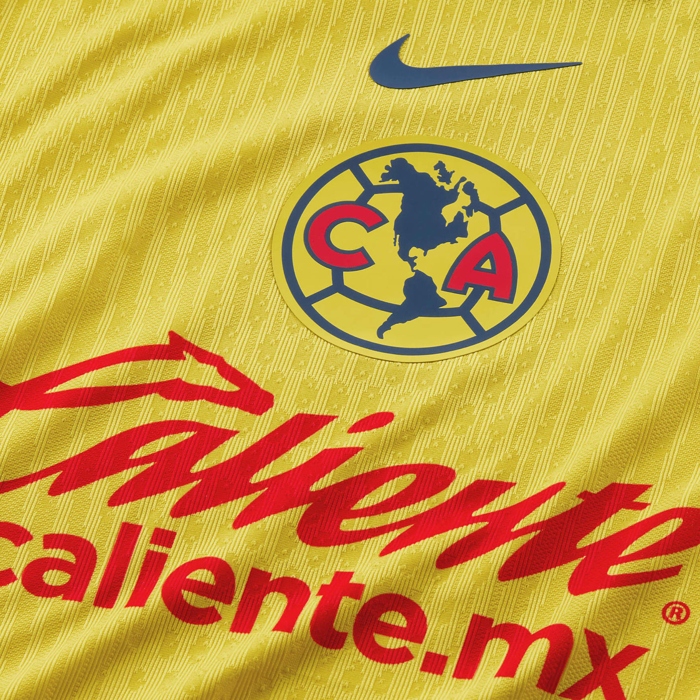 Nike Men's Club America Authentic Home Jersey 2024/25 Tour Yellow/Valerian Blue Crest