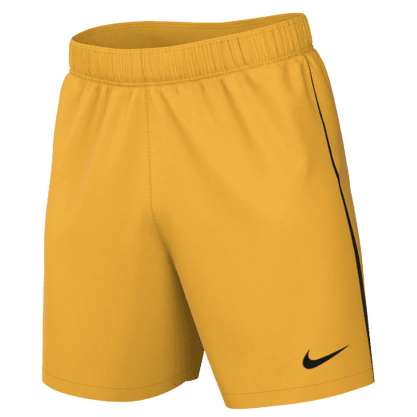 Nike Men's Dri-Fit League Knit III Shorts Yellow/Black Front