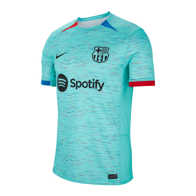 Nike Men's FC Barcelona 2023/24 Third Jersey Light Aqua/Black Front