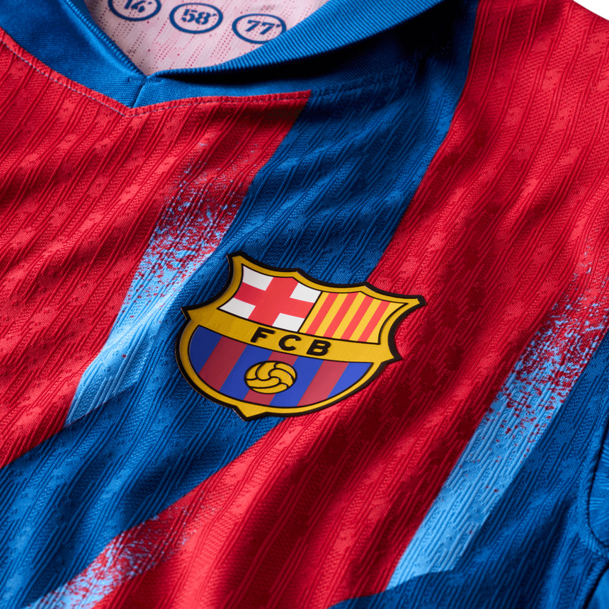 Nike Men's FC Barcelona 2025/26 Authentic Fourth Jersey Blue/Red Crest