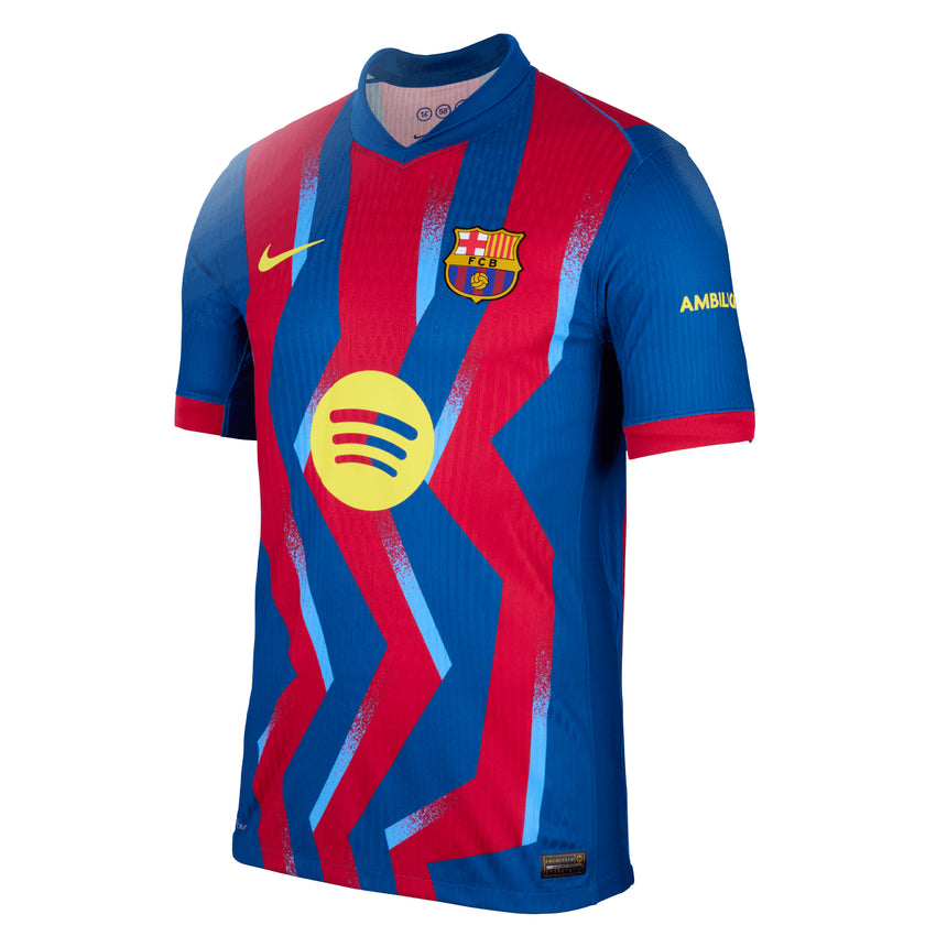 Nike Men's FC Barcelona 2025/26 Authentic Fourth Jersey Blue/Red Front