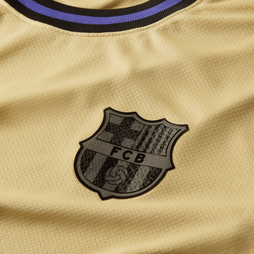 Nike Men's FC Barcelona 2025/26 Away Jersey Team Gold/Persian Violet/Black Crest