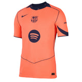Nike Men's FC Barcelona 2025/26 Dri-Fit ADV Third Jersey Bright Mango/Midnight Navy Front