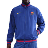 Nike Men's FC Barcelona Strike Anthem Full-Zip Jacket Royal Blue Front