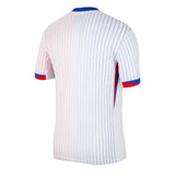 Nike Men's France 2024/25 Away Jersey White/Bright Blue Back