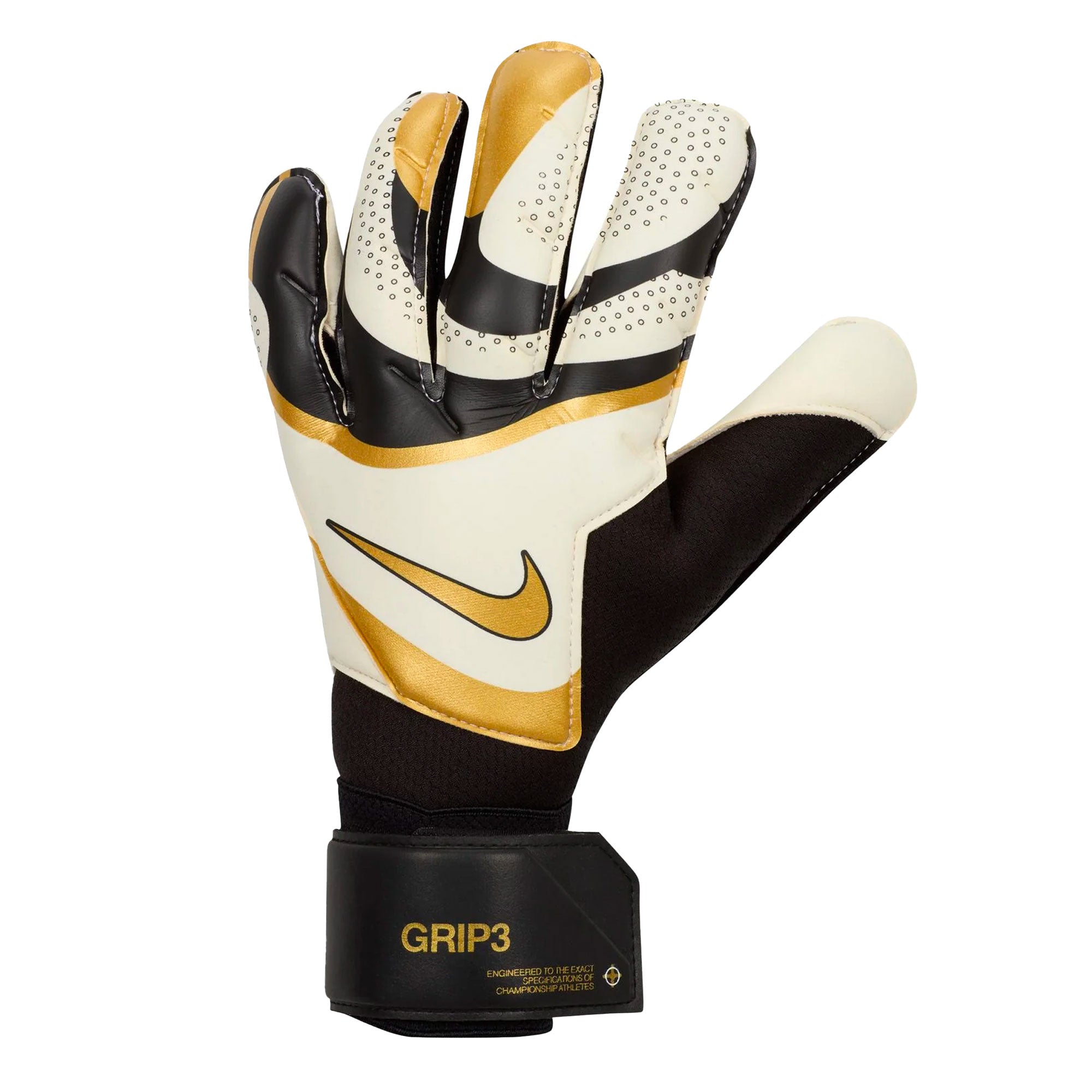 Black and hot sale gold nike gloves